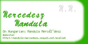 mercedesz mandula business card
